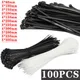 Plastic nylon cable ties self-locking black plastic winding cable ties to fix nylon cable ties to