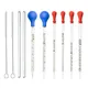 Droppers Glass Droppe Drip Pipette Liquid Pipettes Set Clear Scale Measuring Pipettes for W/