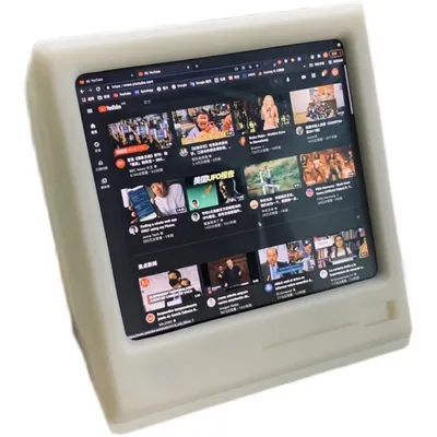 3.8 inch Small TV McIntosh Retro Computer 1200*1080 423PPI Sub Screen External Monitor Desktop Ornament