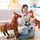 30-90cm Large Size Simulation Horse Plush Toys Cute Staffed Animal Doll Pillow Soft Boys Girls