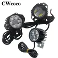 2 In 1 Horn Headlight Electric Scooter Front Light For KUGOO M4 PRO E-Bike 12-80V Night Safety Front