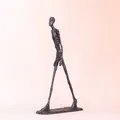 Giacometti Sculpture Bronze Walking Man Statue Replica Famous Abstract Skeleton Collection Figurine