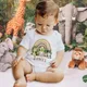 Personalized Baby Bodysuit Rainbow Animal with Name Infant Jumpsuits Newborn Wild One Outfits Romper