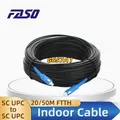 50m FTTH Fiber Optic indoor Drop Cable Patch Cord G657A1 SC/UPC-SC/UPC Sx Core Single Mode Fiber