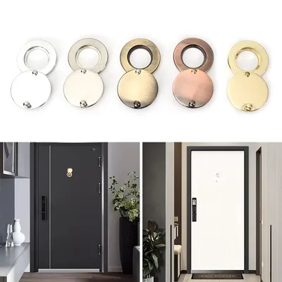 Fixed Door Viewers Covers Safety Rotating Privacy Cover Privacy Peephole Lid Metal Door