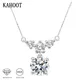 925 Sterling Silver 1/2 Carat Moissanite New Necklace High-end Design Fashion Light Luxury Niche