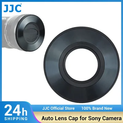 JJC Auto Lens Cap for Sony E PZ 16-50mm F3.5-5.6 OSS & FE 28-60mm F4-5.6 Lenses for Sony A6600 A6500 A6400 A6300 A6100 SELP1650