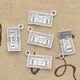 25pcs Charms 100 Dollars Money 10x19mm Antique Silver Color Plated Pendants Making DIY Handmade