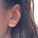 Moon Star Ear Climber Tiny Star Moon Stud Earrings For Women Everyday Teen Mothersday Celestial
