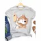 Women T Clothes Ladies Fashion Female Casual Clothing Cat Lovely Style Cute Trend Print Short Sleeve