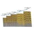 Hot Selling 50Pcs Titanium Coated Drill Bits HSS High Speed Steel Drill Bits Set Tool High Quality