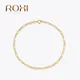 ROXI Pulseras Mujer 925 Sterling Silver Figaro Chain Bracelets For Women Punk Cool Party Bangle