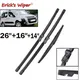 Erick's Wiper Front & Rear Wiper Blades Set For Peugeot Partner 2 2008 - 2017 Windshield Windscreen