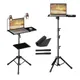 SH 125CM Projector Tripod Stand With 3 Trays Laptop Tripod Portable Projector Floor Stand