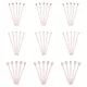 300pcs Rose Gold Color Brass Flat Head Pins Eye Head Pins Ball Head Pins For DIY Jewelry Making