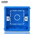 Avoir Internal Mounting Box Wall Electric Case 86*86 Type Box White Red Blue Wire Back Box Plastic