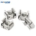 M4 M5 M6 M8 Square Hole Hardware Cage Nuts 5/10 Pcs Stainless Steel Quartet Floating Insert Nut for