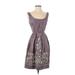 Yoana Baraschi Casual Dress: Gray Dresses - Women's Size 4