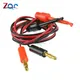 1 Pair 4mm Banana Plug to Test Hook Clip Lead Cable Gold Plated For Multimeter Test Lead Cable