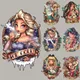 Disney Princess movies Parches Princess Painting Patches Decor Custom Stickers Heat Transfer