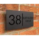 Custom Laser Cut Acrylic Matte Modern 3D Floating Door Sign House Number Outdoor Office Family Name