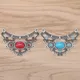 2 Pieces Large Boho Chandelier Multi Strand Connector Charms Pendants for DIY Necklace Jewelry