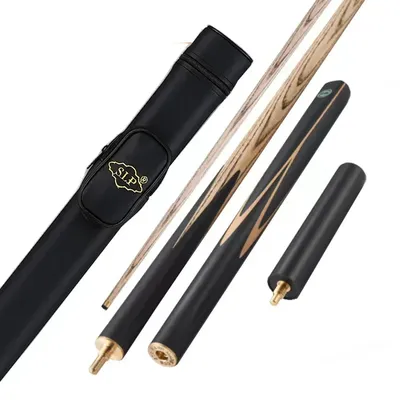 SLP 3/4 Snooker Cue 10mm Tip Billiard Cue Ash Wood Snooker Stick with Extension 3/4 Case