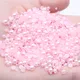 50-1000pcs 2-12mm Mixed Sizes Baby Pink Color Resin Half Round Pearl Beads Non Hotfix For Nails Art