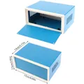 Blue Junction Box Metal Rectangle Electronic Project Case DIY Preventive Box Power Enclosure