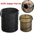 Fodable Camping Trash Can Oxford Garden Leaf Garbage Bin Portable Outdoor Picnic Hiking Trash Can