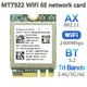 Used MediaTek Wi-Fi 6E MT7922 M.2 NGFF wireless LAN card 2400Mbps bluetooth 5.2 wifi network adapter