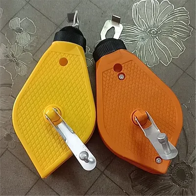 1Pc Color Send Randomly Plastic Manual Drywall Marking Level Standard Line Reel Chalk Box Decoration Woodworking Tool