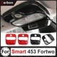 Car Reading Light Trim Cover For Smart 453 Fortwo ABS Plastic Protection Sticker Interior Car