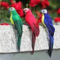 25cm 35cm Simulation Parrot Creative Feather Lawn Figurine Ornament Animal Bird Outdoor Garden Party