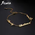 Fishhook Personalized Bracelet Custom Multi-name Name Family Bangle Gift For Women Man Kid Child
