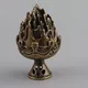 Buddhist Sense Brass Alloy Cone Incense Burner Bronze Censer Tea Ceremony Antique Ornament Home