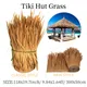 3M/12M Mexican Straw Roof Thatch Synthetic Palm Thatch Tile Roll Waterproof Tiki Hut Grass Garden