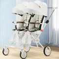 Double Portable Baby Carriage Twins Stroller Infant Stroller Foldable Second-child Baby Stroller
