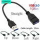 USB Extension Cable USB 3.0 Male To Female Right Angle 90 Degree USB Adapter UP/Down/Left/Right