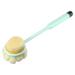 Unique Bargains Back Scrubber Double-sided Long Handle Bath Brush Handle Brush for Bath Shower 14.17 x3.54 x2.56 Green