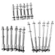 6Pcs Trommel Spannung Stangen Trommel Schrauben Kit1Drum Schraube Set Hardware Universal Edelstahl