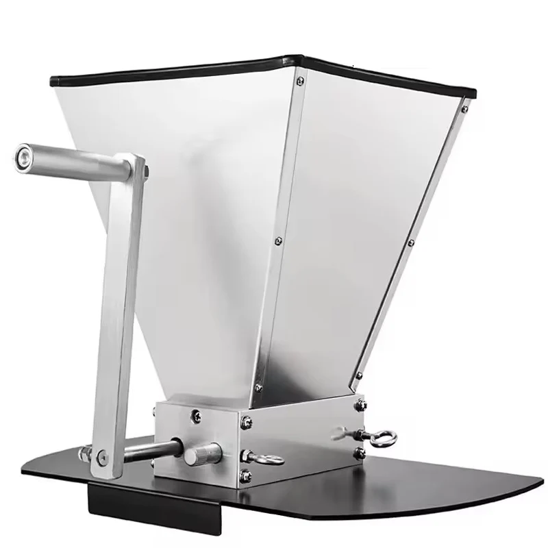 Malz Mühle Brauerei Doppel Walzenmühle, Beste Malt Mühle für Hause Brauen, edelstahl Gerste Brecher Getreide Mühlen mit Stand Image