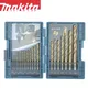 Makita D-67527 hss zinn bohrer eco set 19 stück gerader schaft high speed stahl bohrer