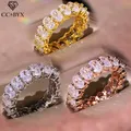 CC Ringe Für Frauen Luxus Oval Zirkonia Ring Index Finger Anel Braut Hochzeit Schmuck Tropfen