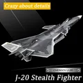 1/72 Air Force Fighter Aircraft Metall Flugzeug J-20 Stealth Kämpfer Militärische Legierung