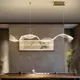 Nordic LED Pendant Light For Dining Living Room Office Designer Acrylic Chandelier Dimmable Hanging