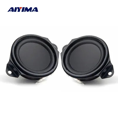 AIYIMA 2 Stücke 1,5 Zoll Tragbare Audio Full Range Lautsprecher 8 Ohm 5-10 W 40 MM Kreuzfüße Image