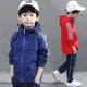 Spring jacket for boys 3-15T children hooded autumn windbreaker teenage clothes big boys sport coat