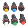 10 PCS 10mm self-locking/selbst-reset OFF-ON Push Button Schalter 2A/125V Minitype Push Button