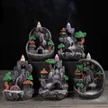 Backflow Incense Burner Resin Backflow Incense Holder Zen Decoration For Sandalwood Interior Bedroom